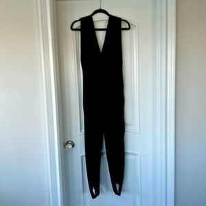 1990’s Catsuit with stirrup legs.  Fabulous one piece